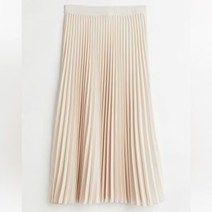 High waist pleated skirt